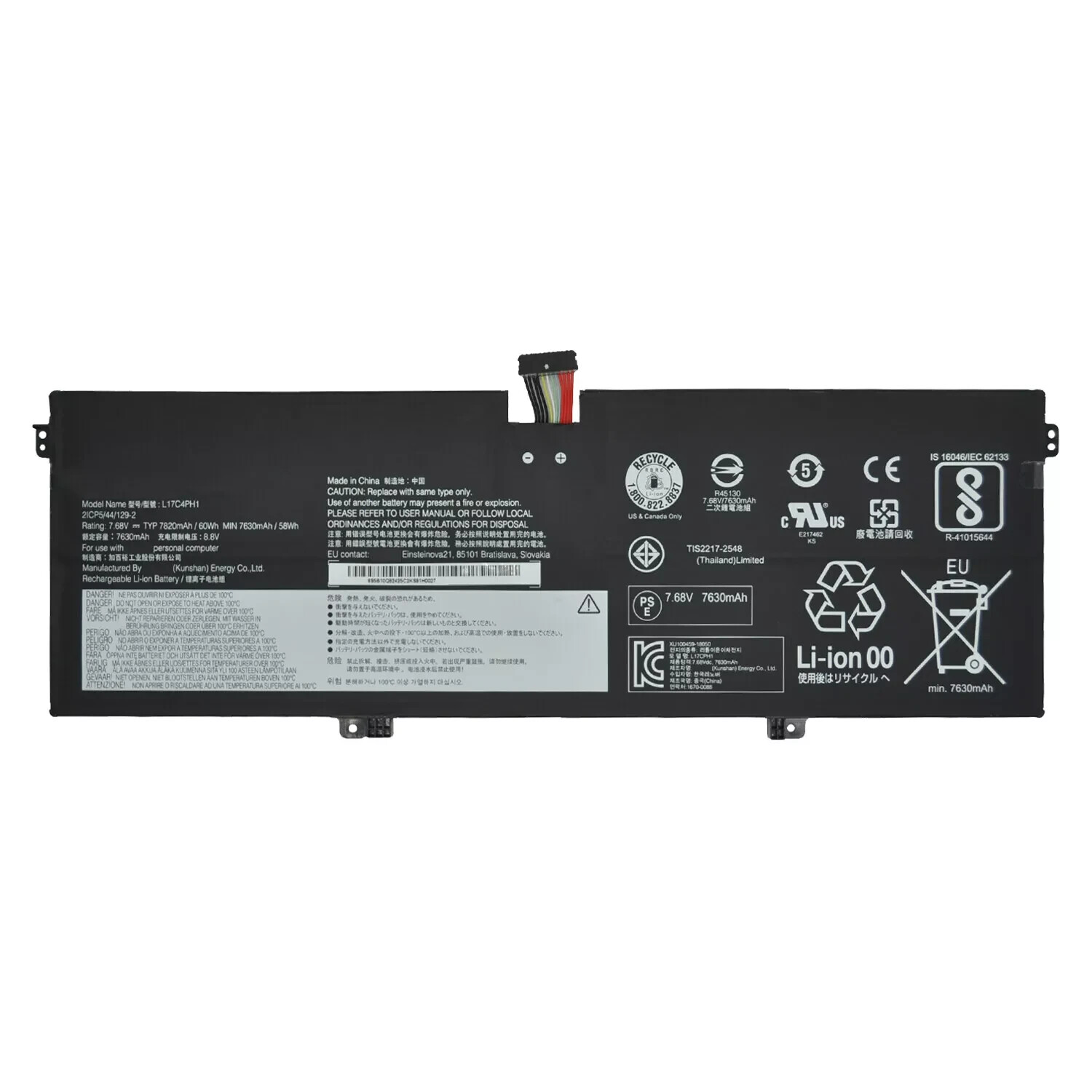 Genuine L17C4PH1 L17M4PH1 Battery fr Lenovo Yoga 7 Pro-13IKB C930-13IKB L17M4PH2