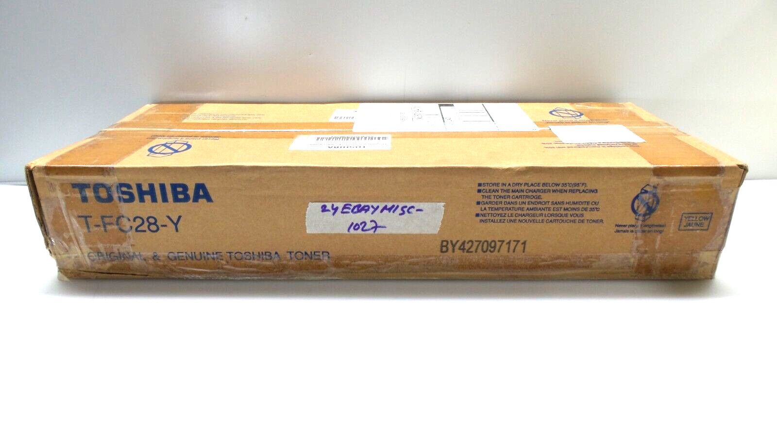 1 Pair Original Genuine Toshiba Yellow T-FC28-Y/Magenta T-FC28-M Toner Cartridge