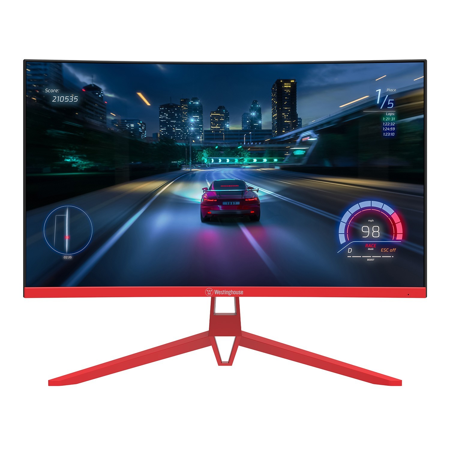 Westinghouse 27.0" 200Hz VA FHD Gaming Monitor Free/G Sync WC27RX6250R - Red
