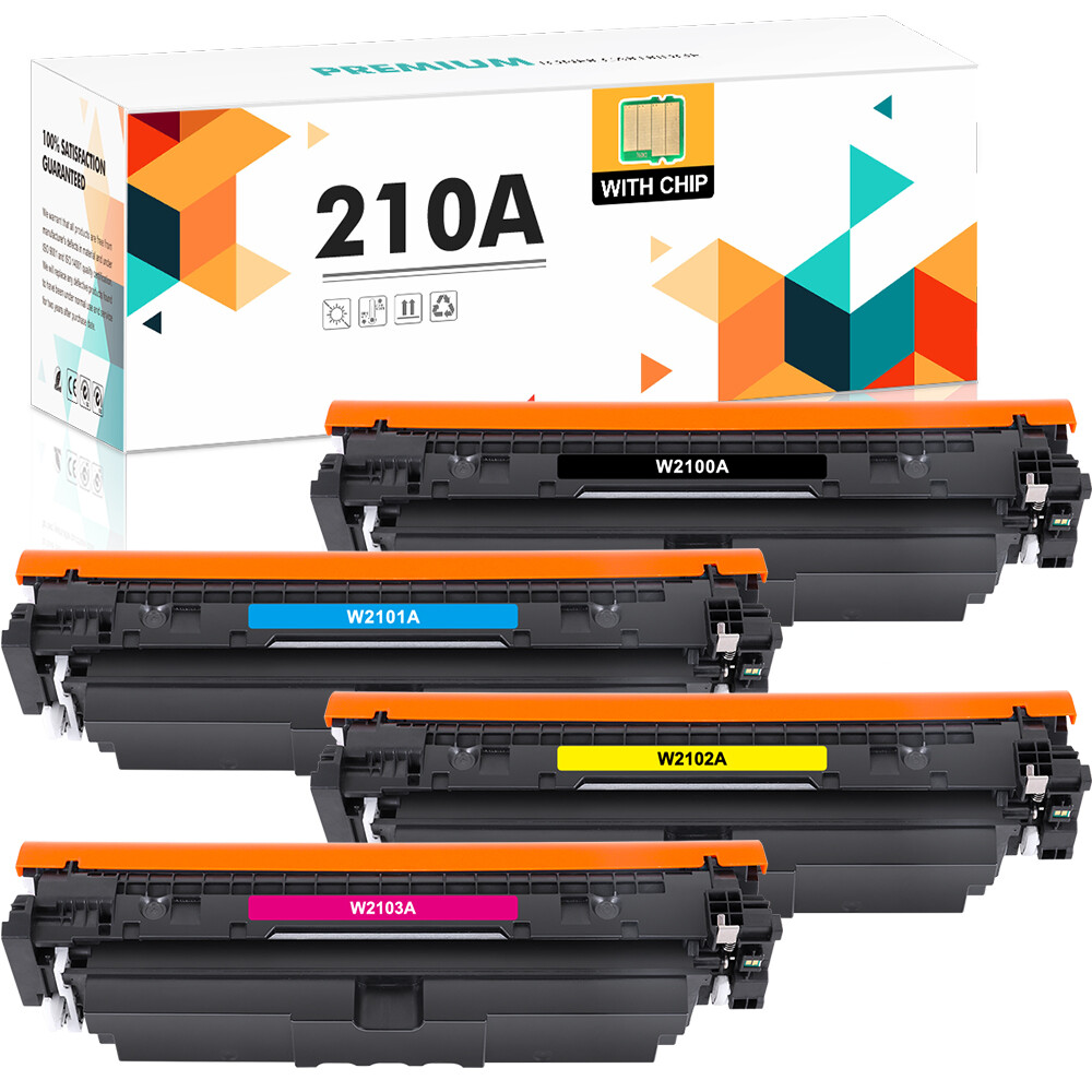 4 Pack W2100A 210A Toner for HP W2100X 210X 4201dn 4201dw MFP 4301fdn 4301fdw