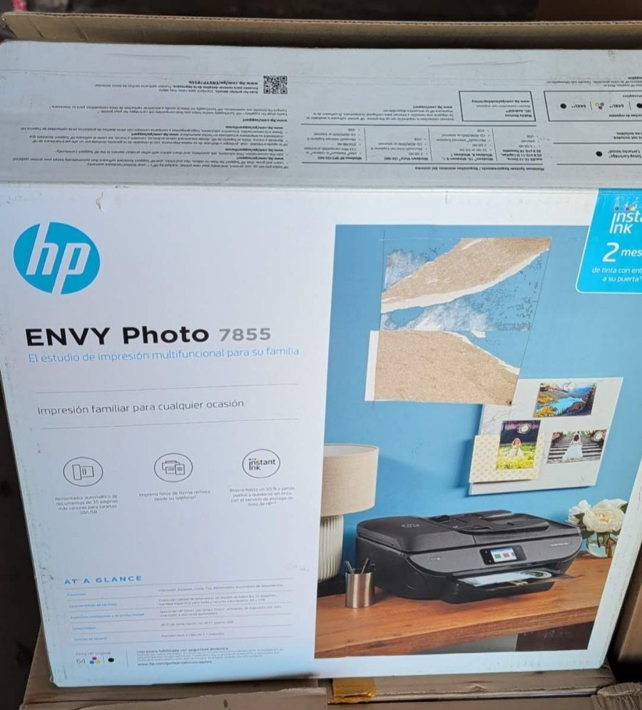 New Sealed HP Envy Photo 7855 Color WIRELESS INKJET All-in-One PRINTER Scan