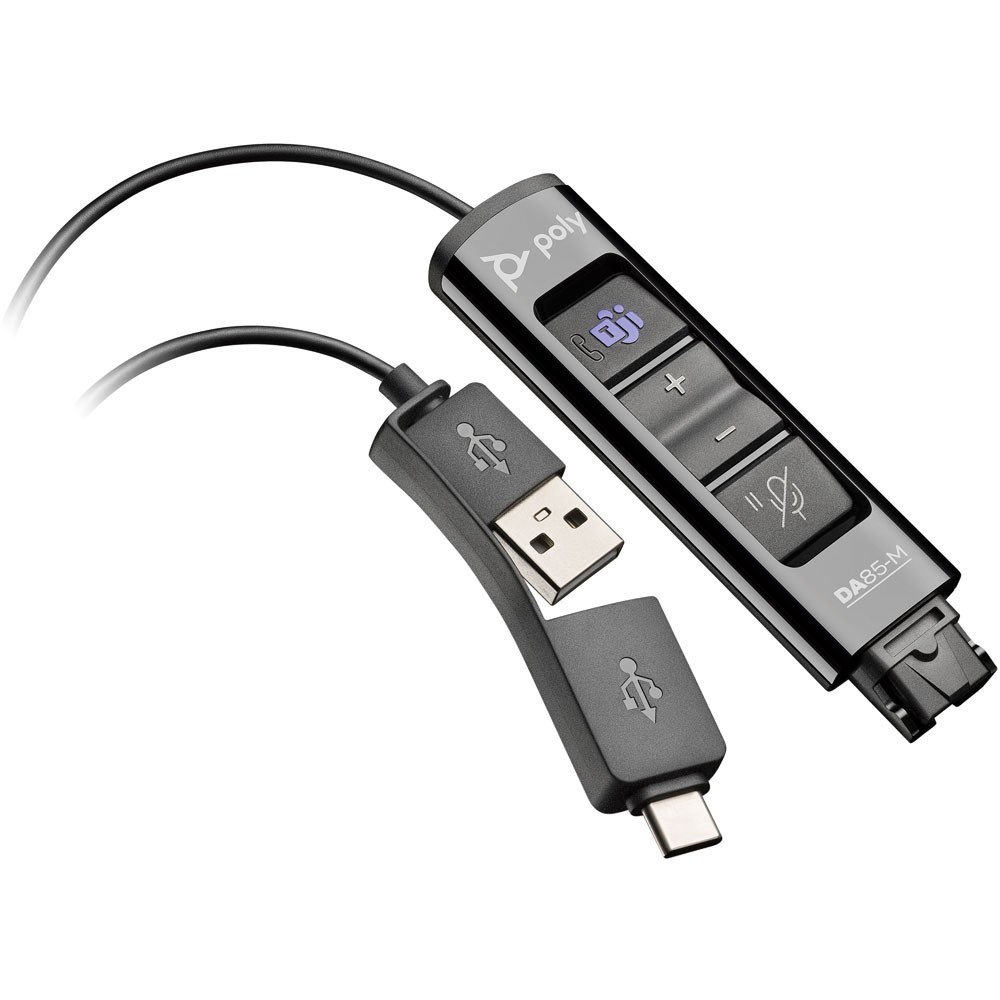 Poly DA85-M Microsoft Teams QD to USB A/C Digital Adapter 218268-01, 786C8AA NEW