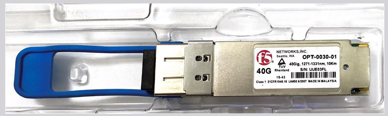 F5 Networks OPT-0030-01 40GBASE-SR4 QSFP+LR4 LC 10km SMF F5-UPG-QSFP+LR