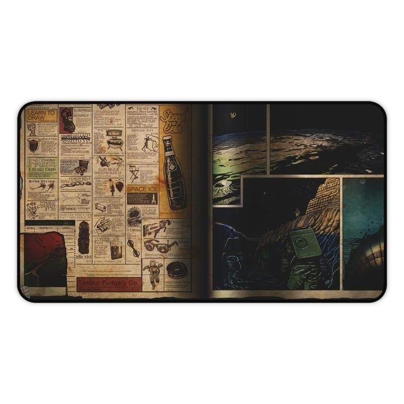 Zombies Black Ops-Inspired Loading Screens Moon Desk Mat Mouse Pad