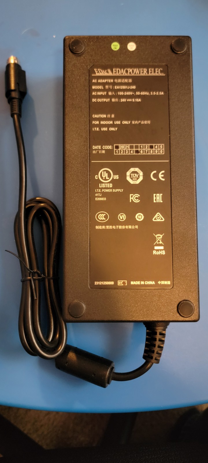 EDac EDACPOWER ELEC. EA12501J-240