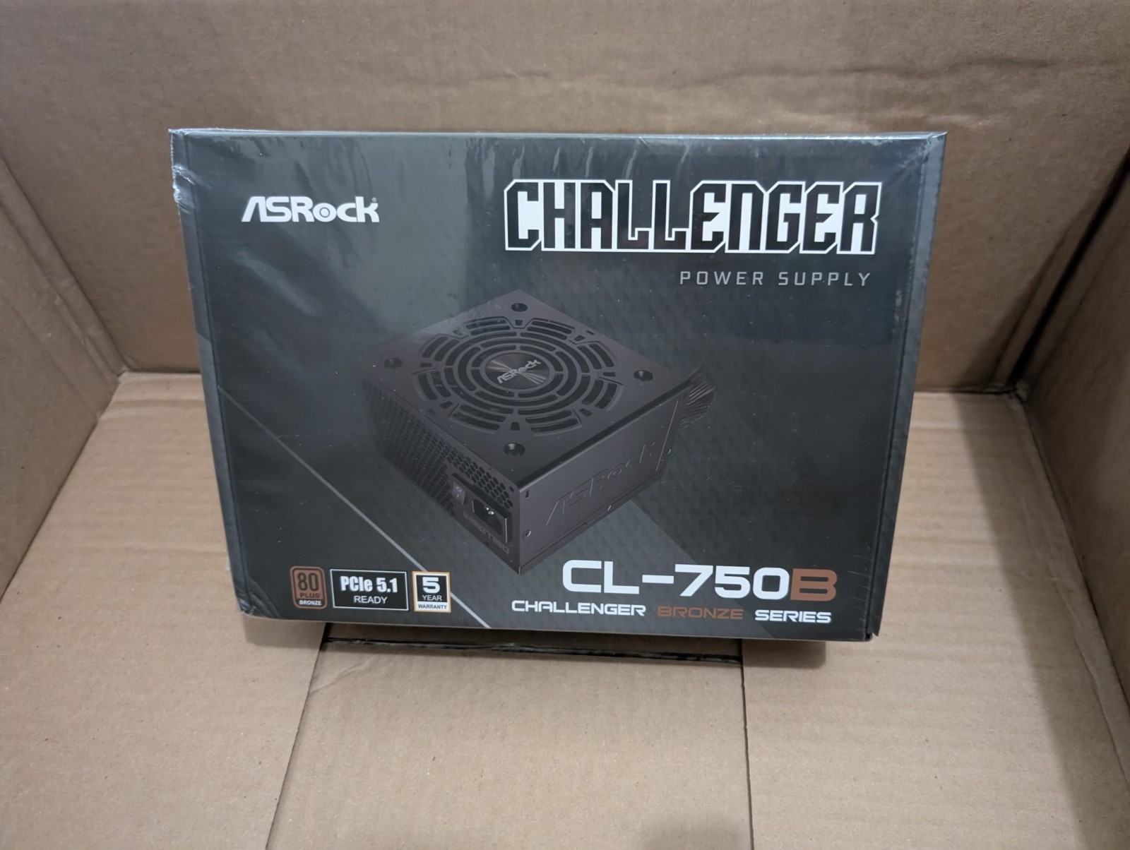 ASRock Challenger CL-750B 750W 80+ Bronze ATX Power Supply PCIe 5.1 NEW