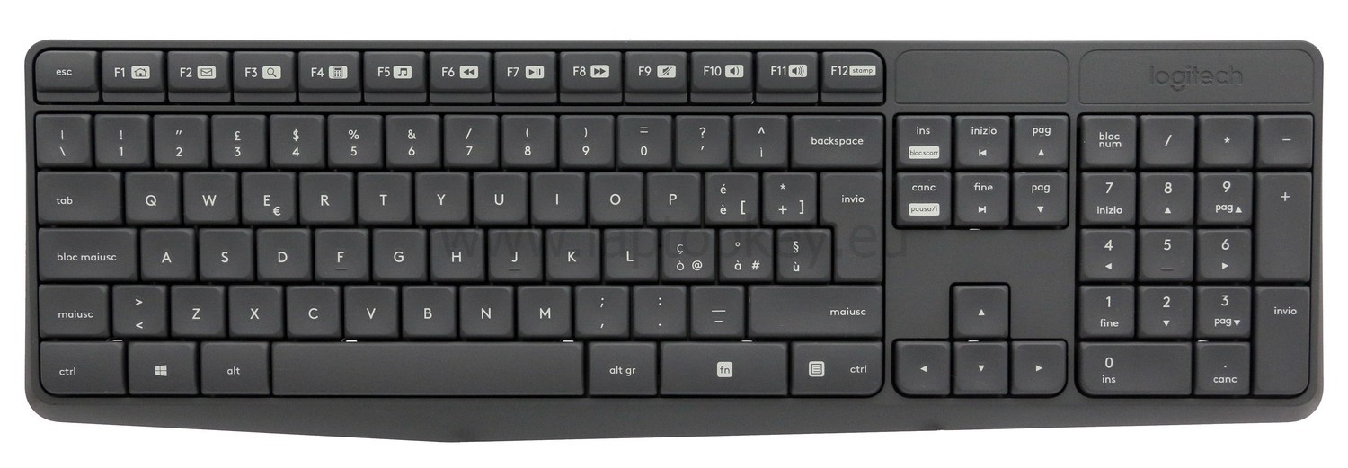 Replacement Logitech K235 Wireless Keyboard Only - Gray (NO Battery COVER) (/...
