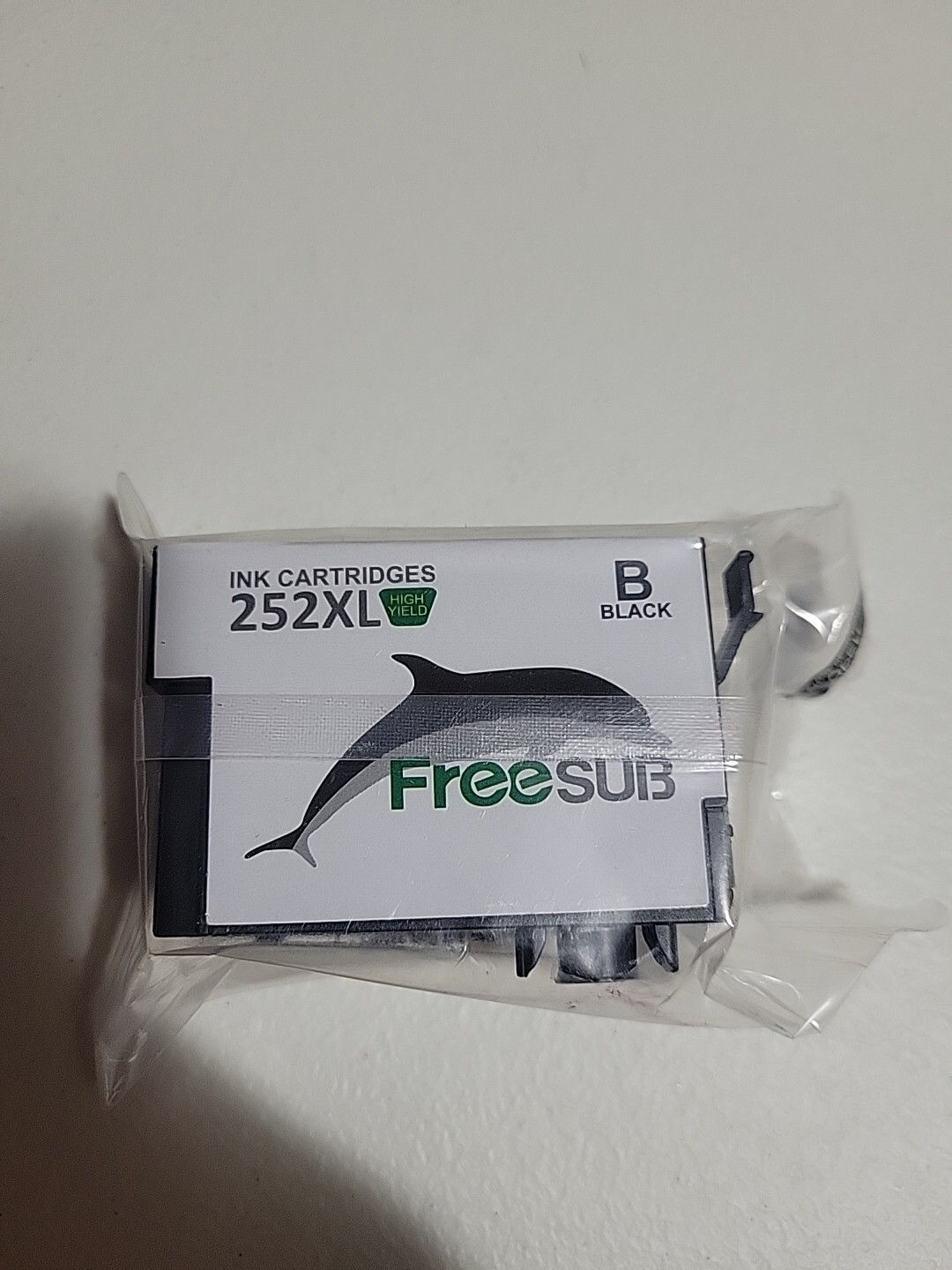 FreeSub 252XL Black (B) Ink Cartridge for Epson in Sealed Packaging