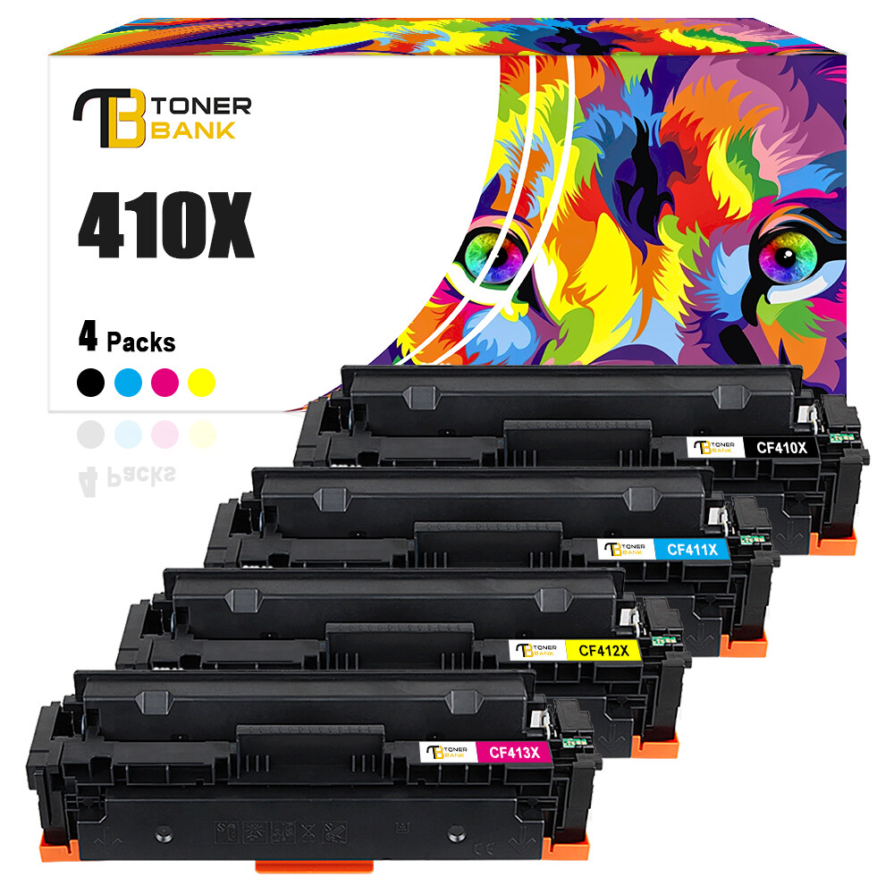 4x CF410X Toner Compatible With HP Color LaserJet Pro M452dw M477fnw M477fdw MFP