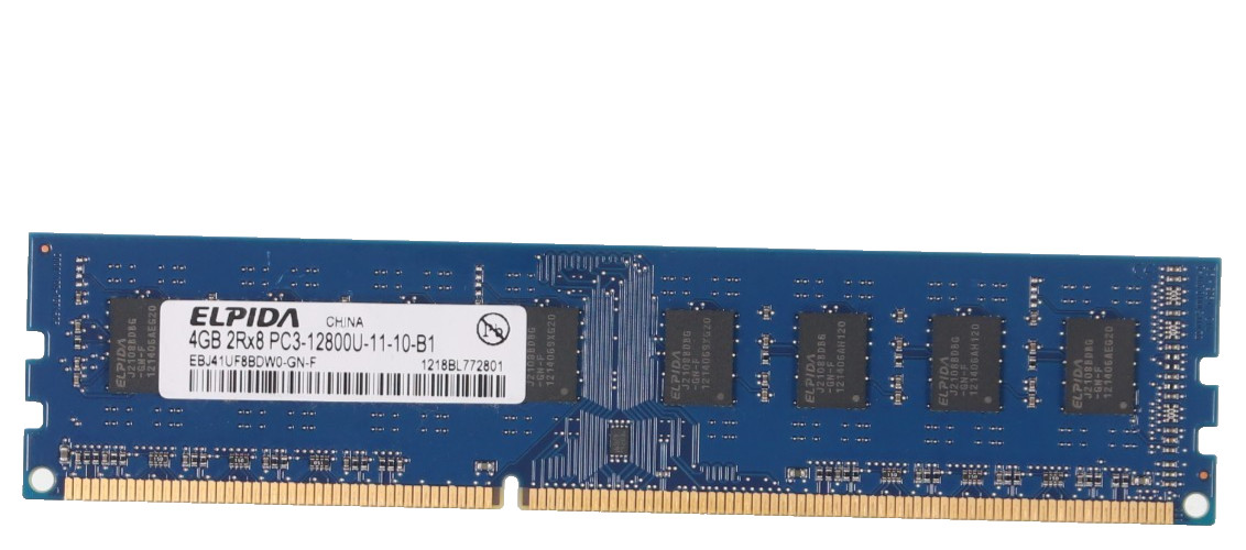 Lot of 2 ELPIDA 4GB 2Rx8 PC3-12800S SO-DIMMS EBJ41UF8BDW0-GB-F