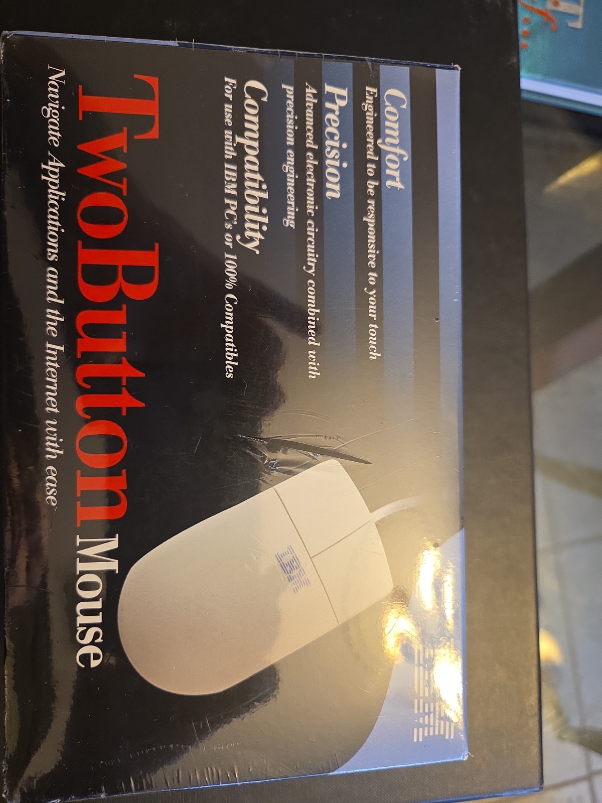 Vintage IBM 2-Button Mouse NIB + KHypermedia 3.5" Floppy Disks 10-Pack Sealed