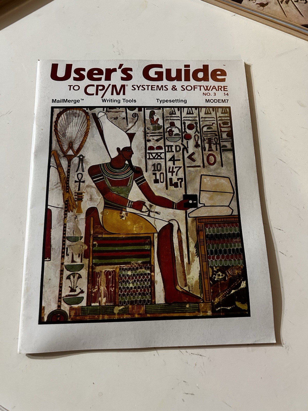Vintage 1983 User's Guide Magazine No 3 CP/M Software MODEM7 MailMerge