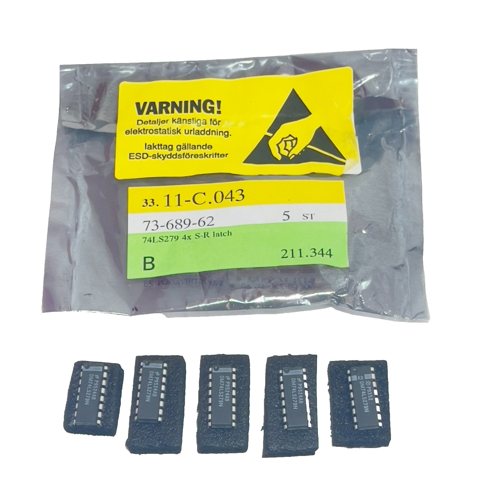 National Semiconductor Quad S-R Latch DM74LS279N 74LS TTL IC PDIP-16 NOS 1995 5x