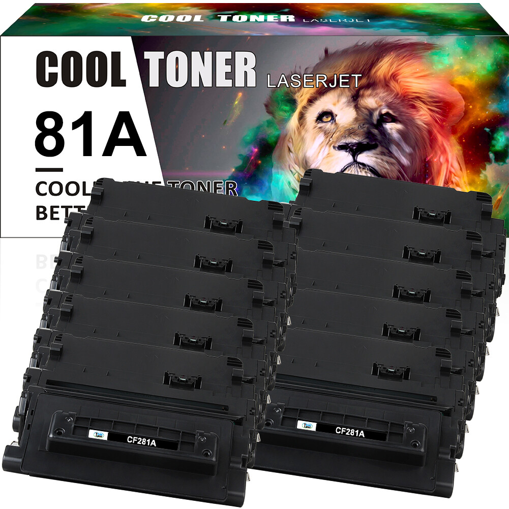 10PK CF281A 81A Toner Cartridge For HP LaserJet Enterprise Flow MFP M630dn M630z