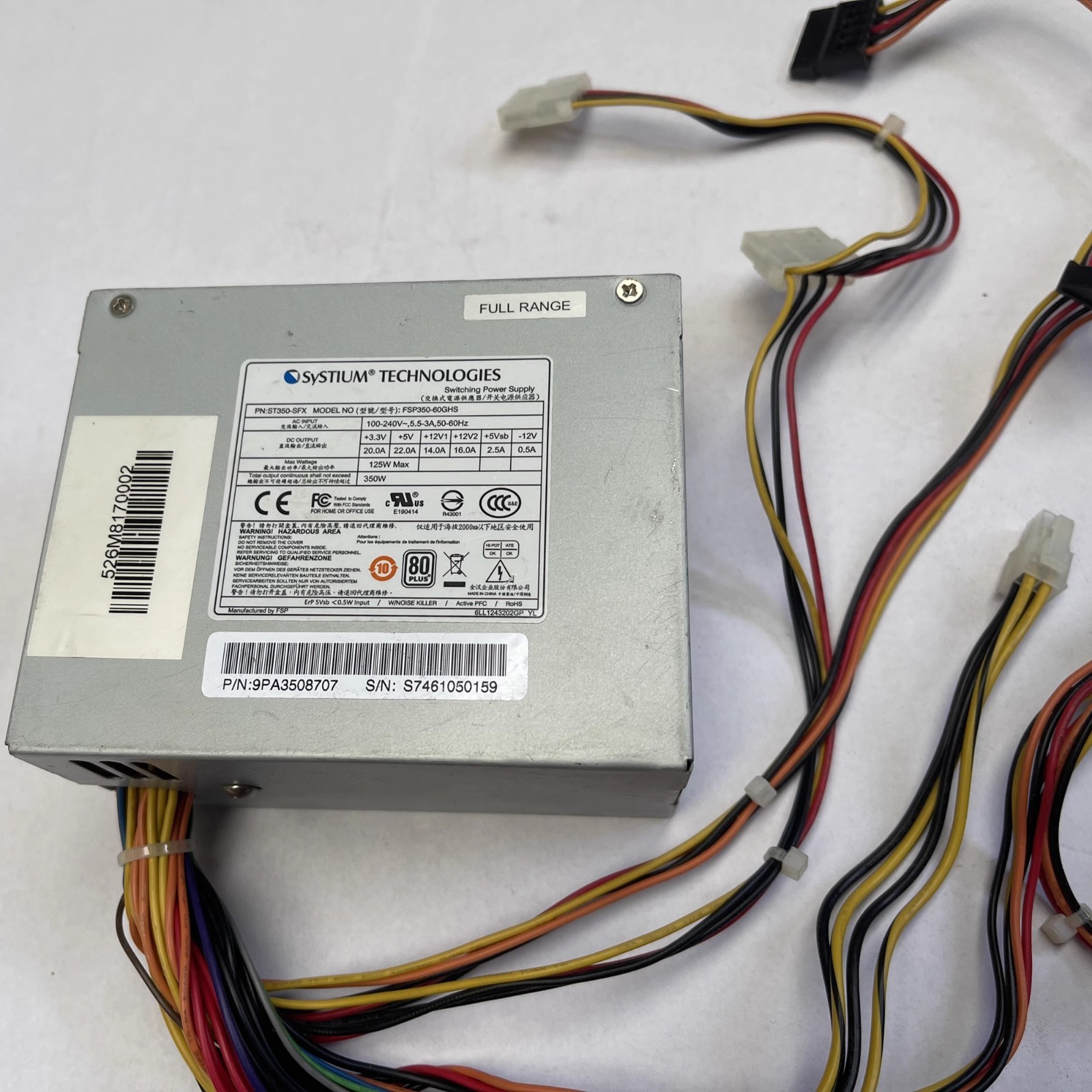 1PCS FSP FSP350-60GHS 350W Power Supply