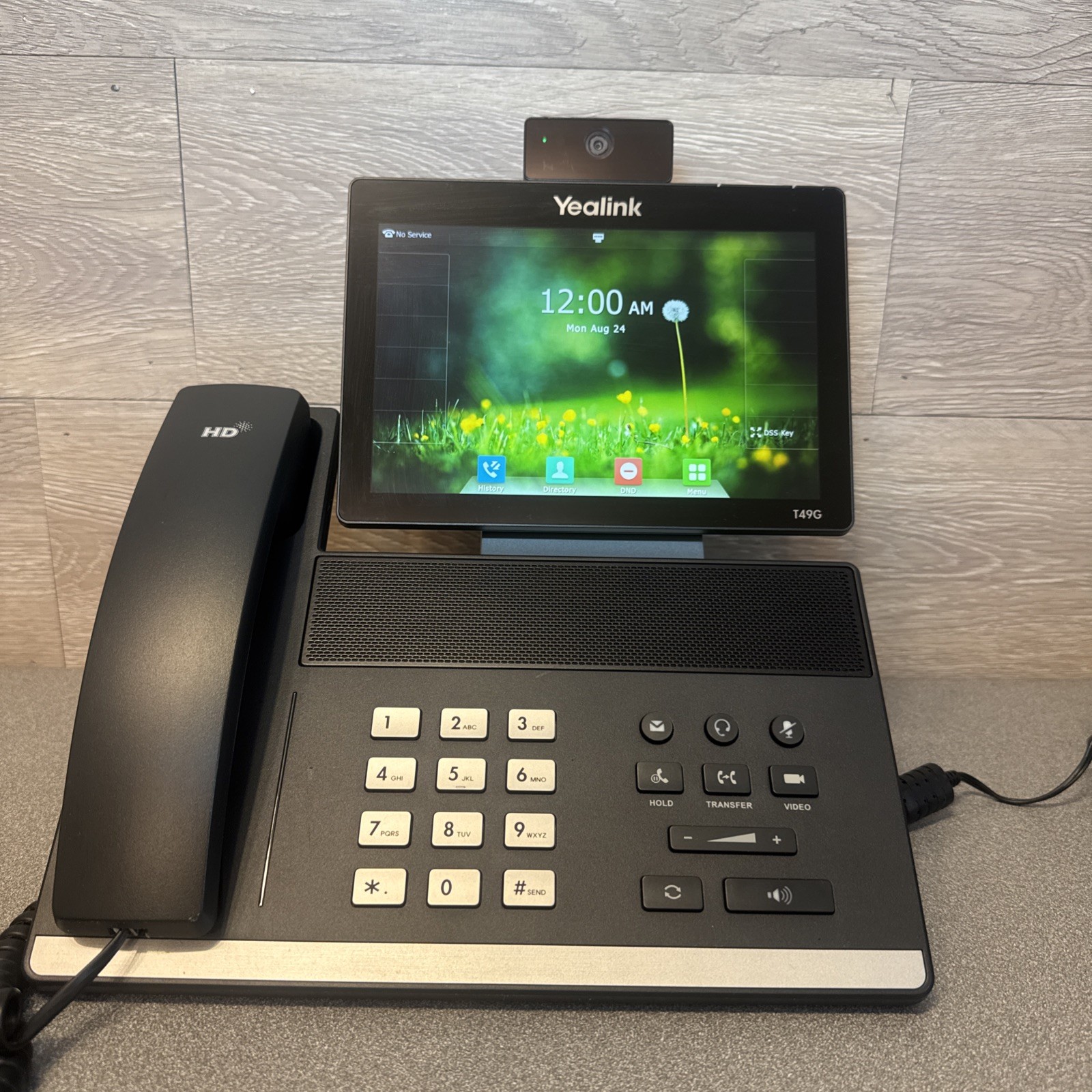 Yealink T49G Phone, Tested and Working, Includes Camera and Power Adapter