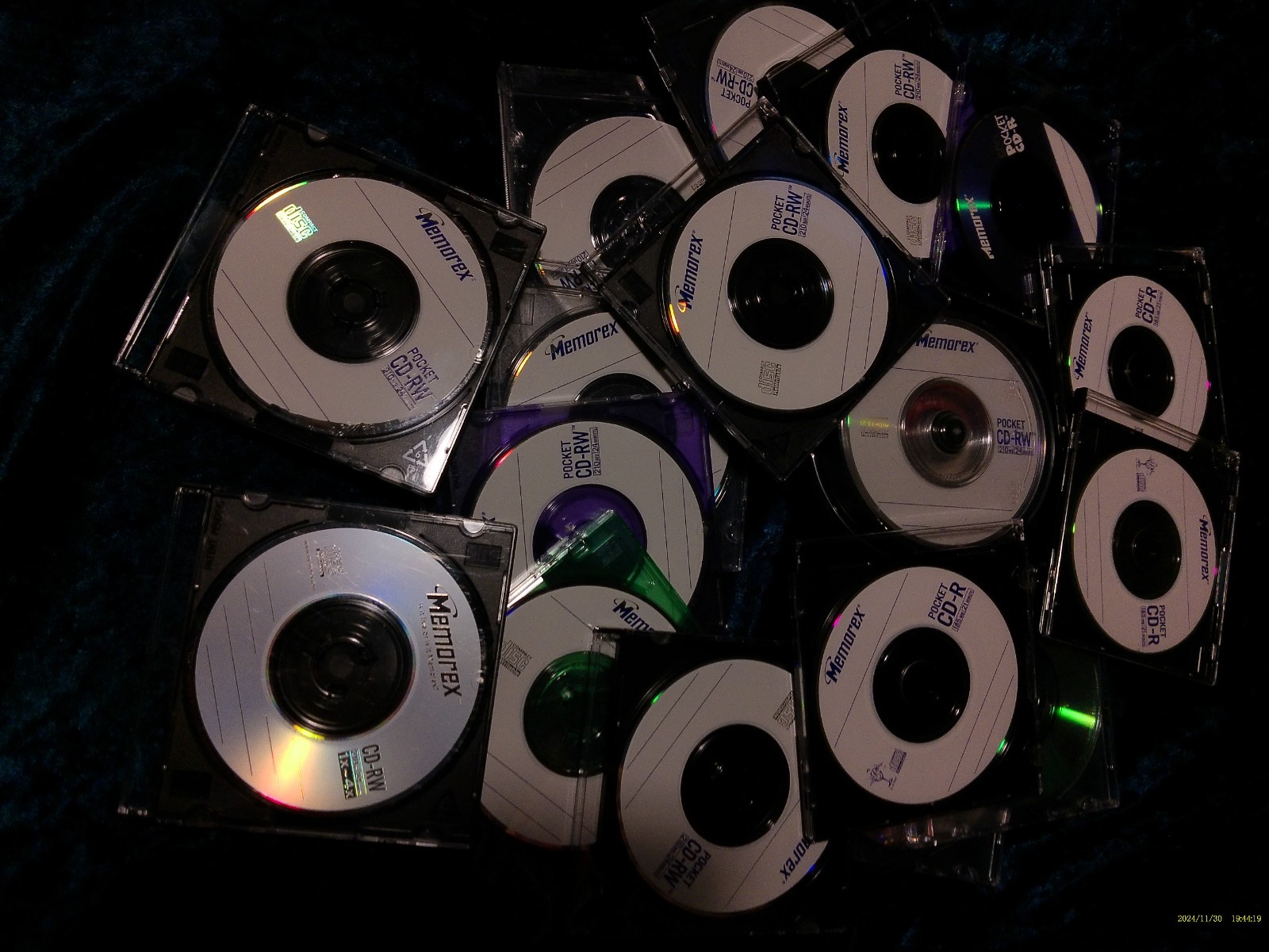 Memorex Pocket CD-RW & CD R (27 pcs.) - 8cm -  210Mb - New, have cases