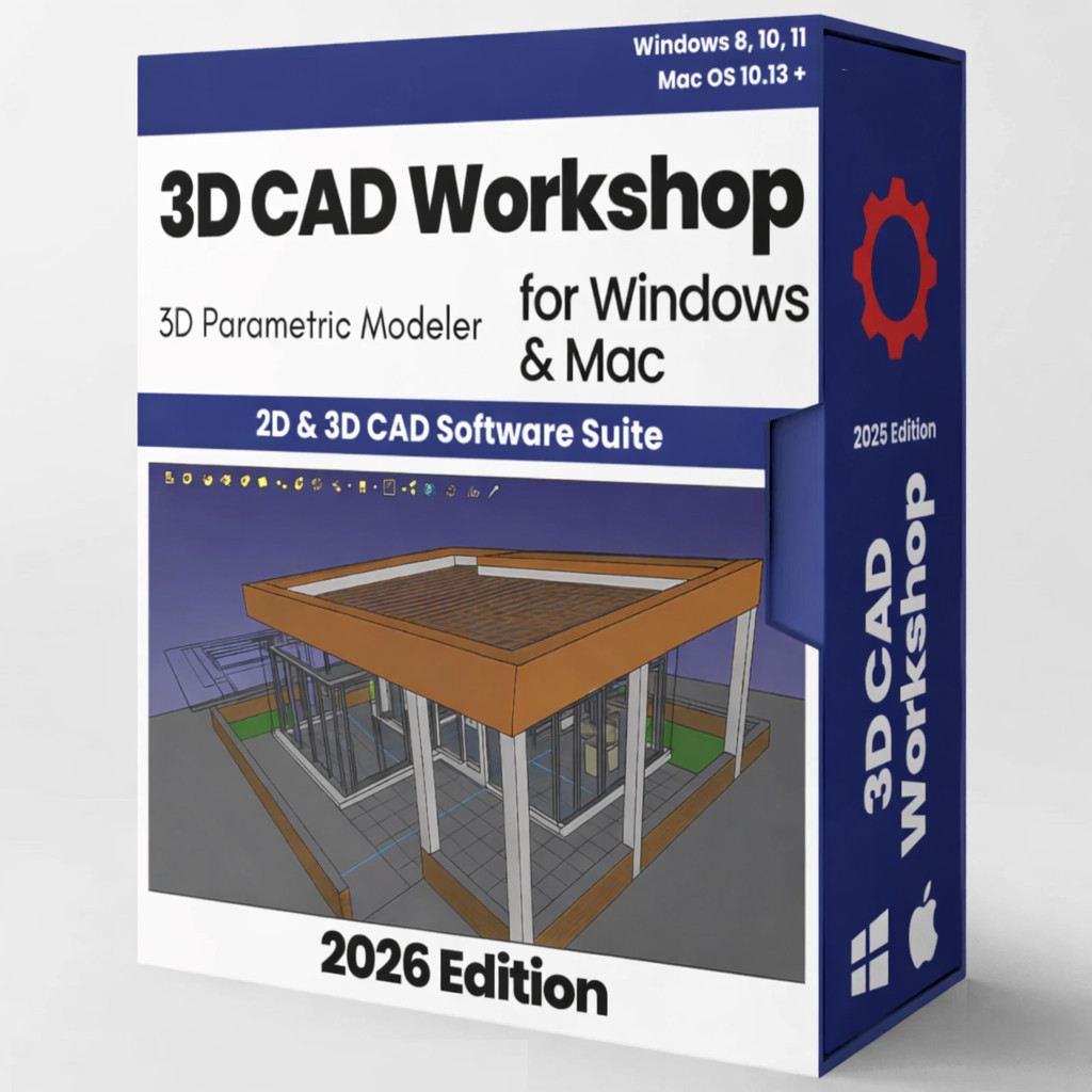 Professional CAD 2D 3D Parametric Graphic Modeling Software for Windows & Mac