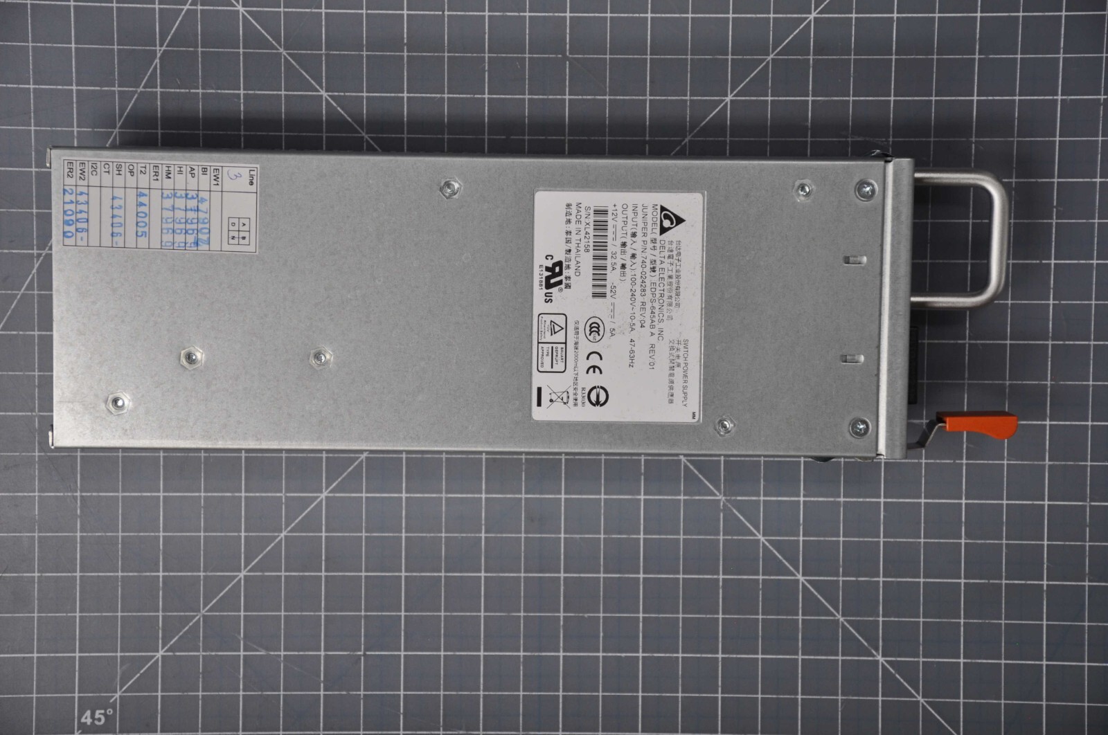 JUNIPER SRX650 SRX550-645AP 645W AC Power Supply Grade A 740-024283