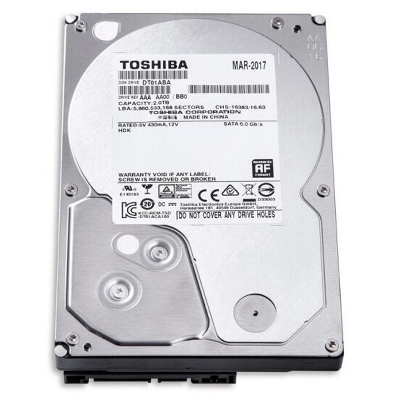 For Toshiba Mars C 2TB DT01ABA200V SATA 3.5" Internal HDD for PC DVR CCTV New