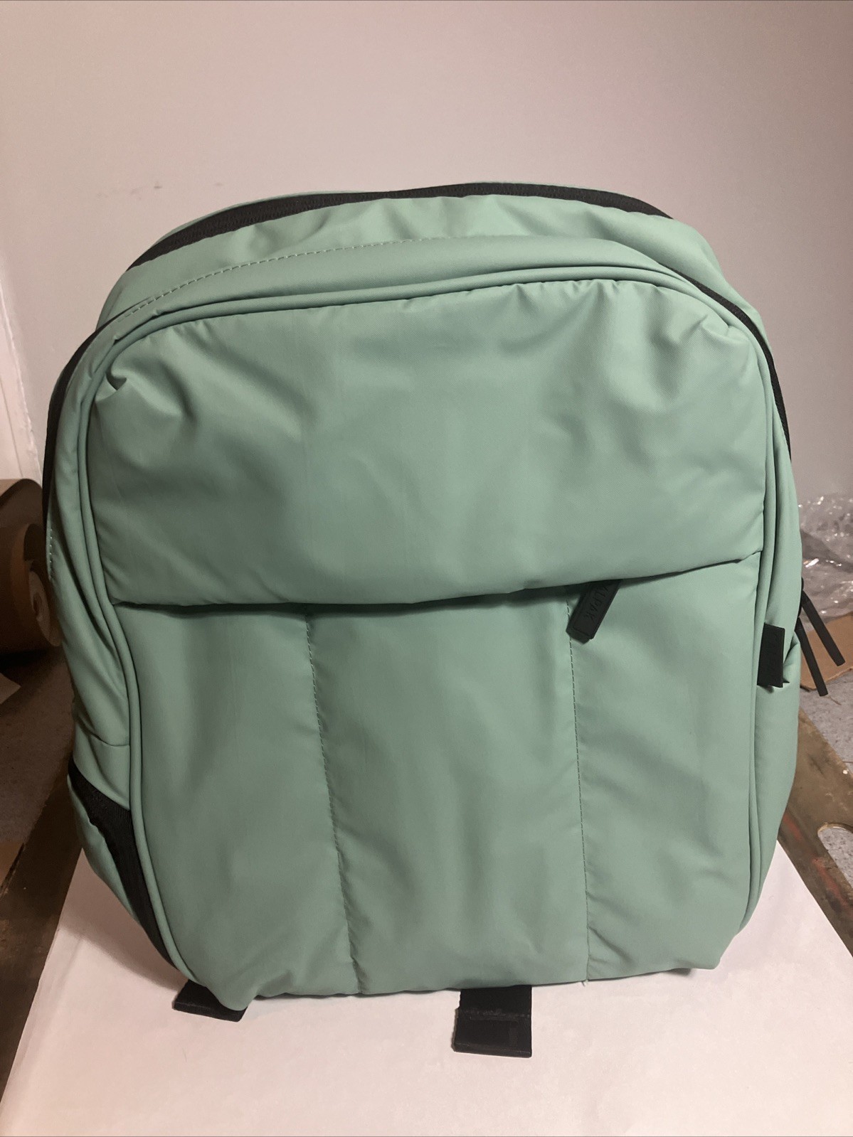 CALPAK Luka 15" Nylon Laptop Backpack Soft Pistachio Mint Green Excellent