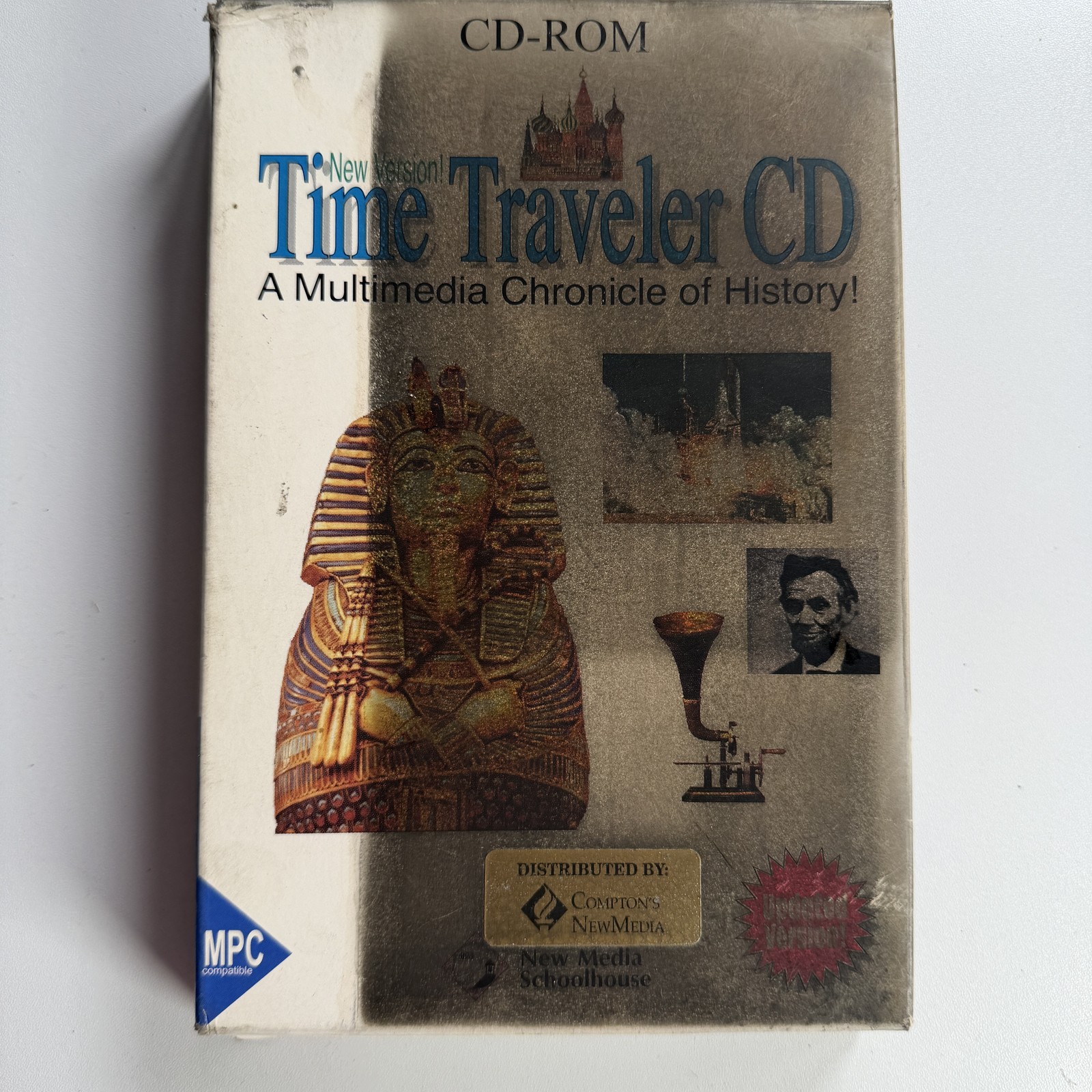 New Version Time Traveler CD Multimedia Chronicle of History CD-ROM Windows 3.1