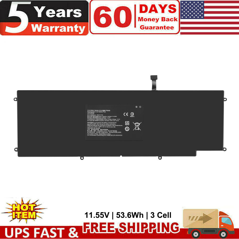 Battery for Razer Blade Stealth 2016 2017 53Wh i7-7500U RC30-0196 RZ09-0196 