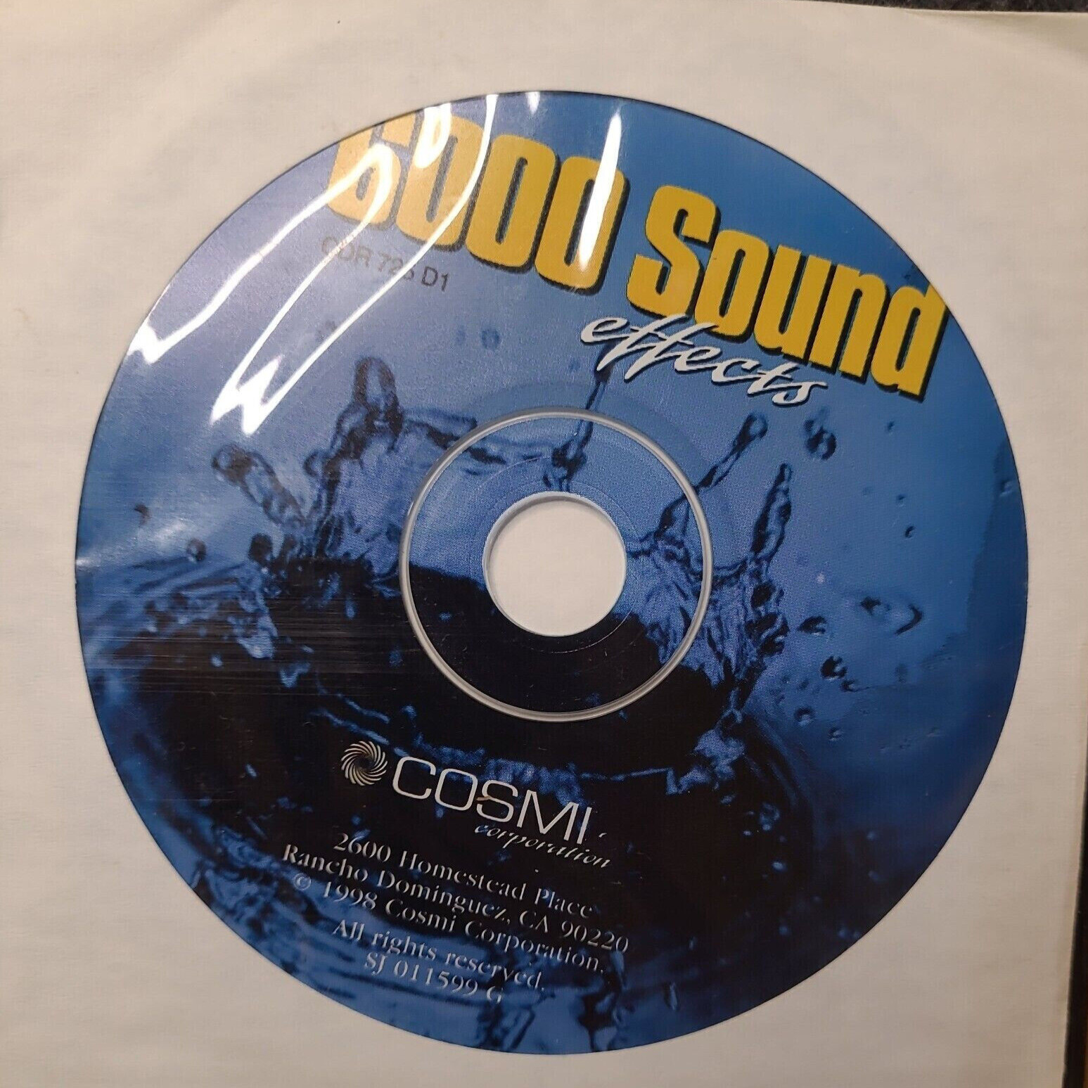 Cosmi 6000 Sound Effects CD-ROM for Windows 95 98 (2000)