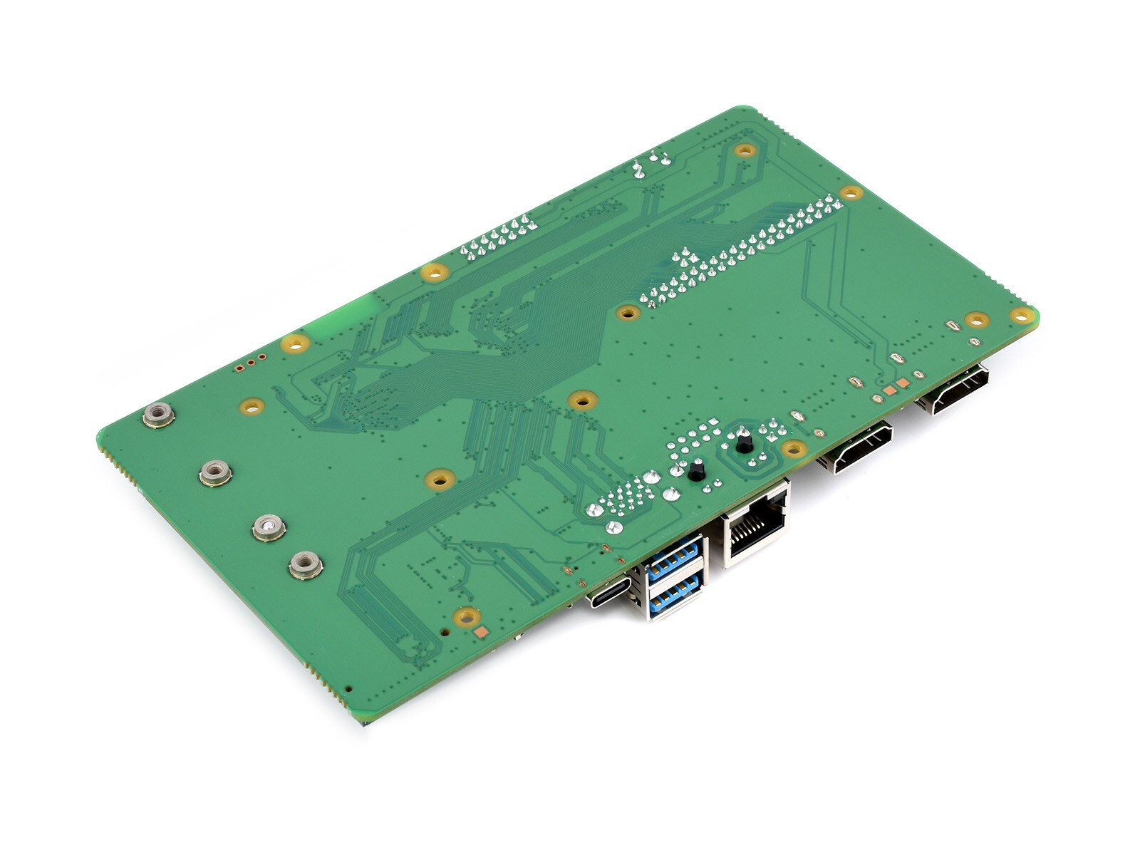 Waveshare Raspberry Pi Compute Module 5 IO Board Case Metal Case Cooling Fan