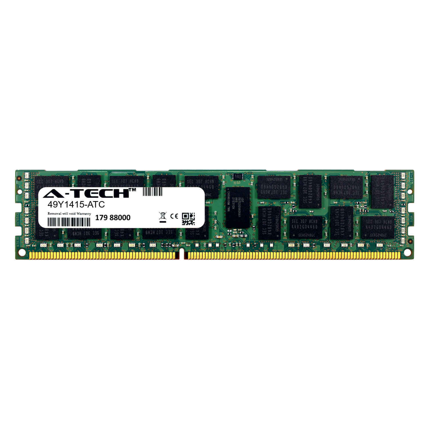 8GB DDR3 1333MHz PC3-10600 RDIMM (Replacement for IBM 49Y1415) Server Memory RAM