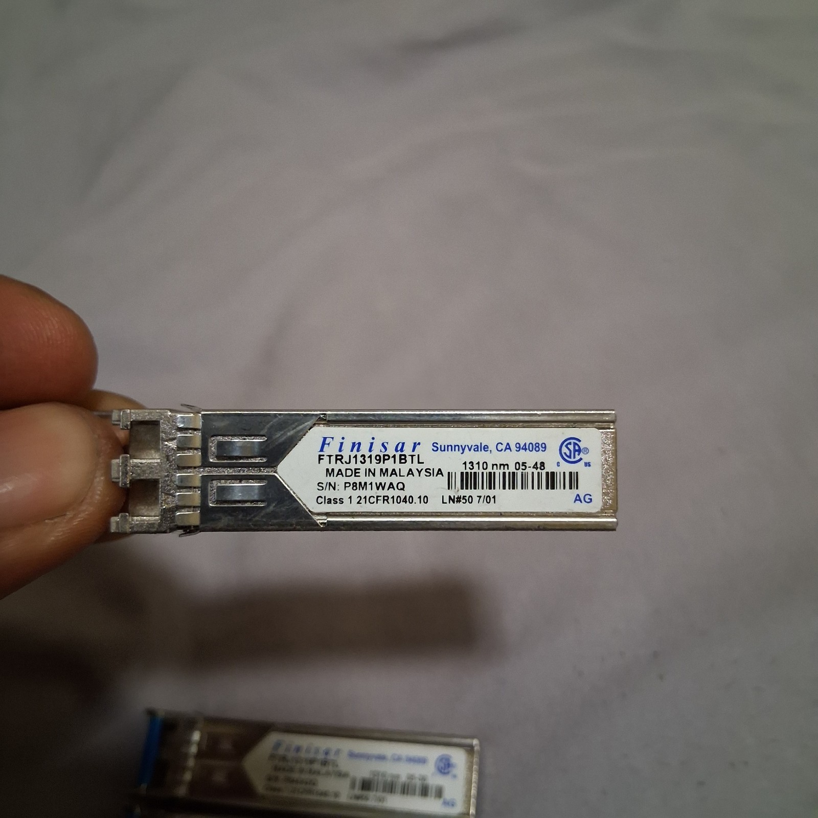 [LOT OF 4]Finisar FTRJ1321P1BTL 1310nm 21CFR1040.10 SFP PGB3WGS