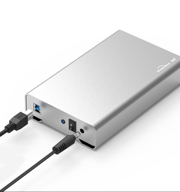 3.5" HDD Enclosure Aluminum SATA III Hard Drive USB 3.0 Enclosure Case 20TB Max