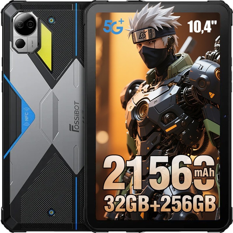 FOSSiBOT DT3 Outdoor Tablet 21560mAh 32GB+256GB Dual SIM 5G 10.4" Tablet 64MP