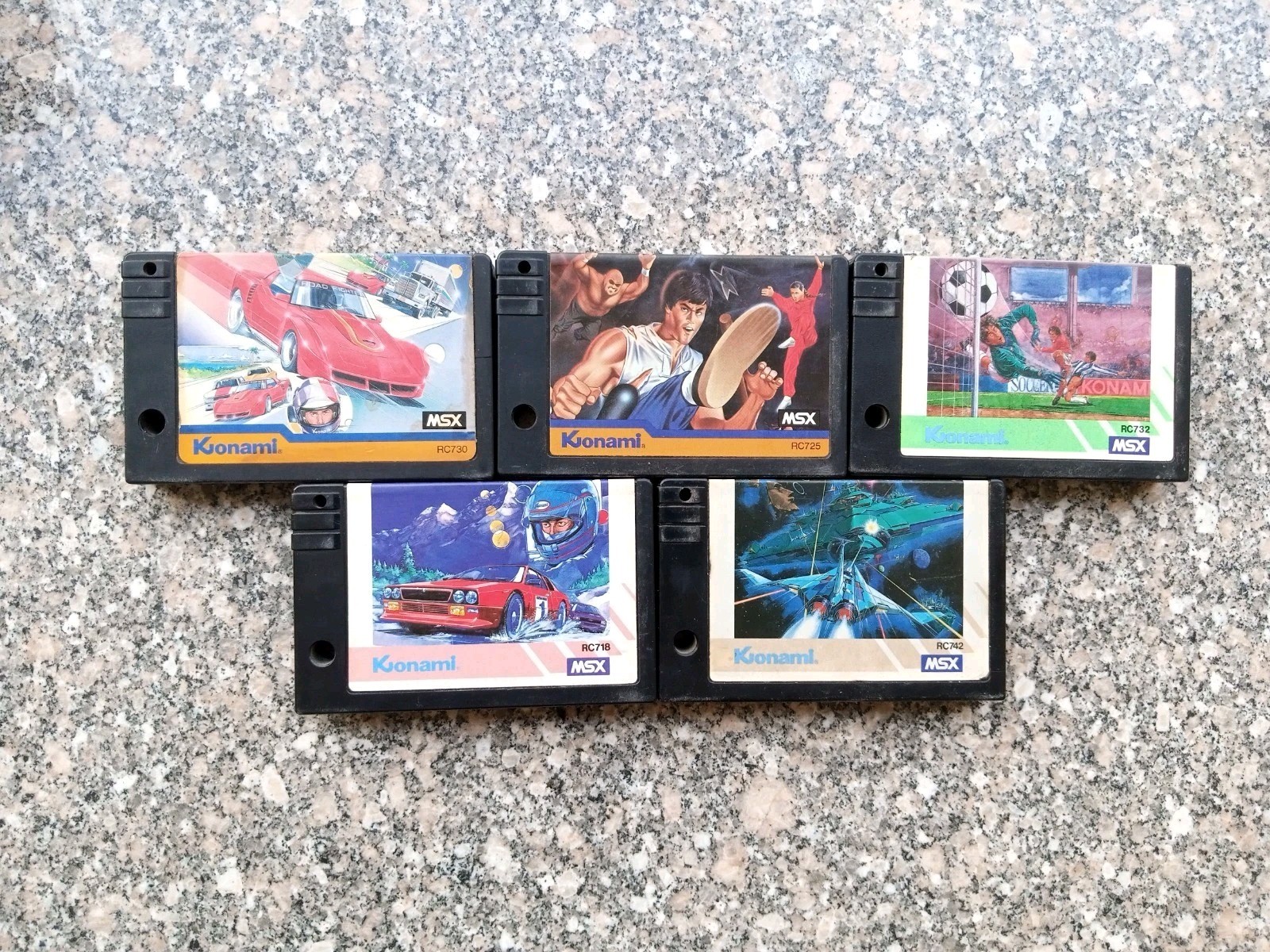 Vintage Lot of 5 MSX Games Konami صخر 😊