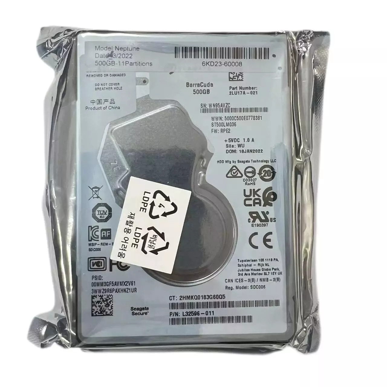 6KD23-67005 Hard Disk Drive SV Fit For HP PageWide XL3600 PS DR 500GB HDD New