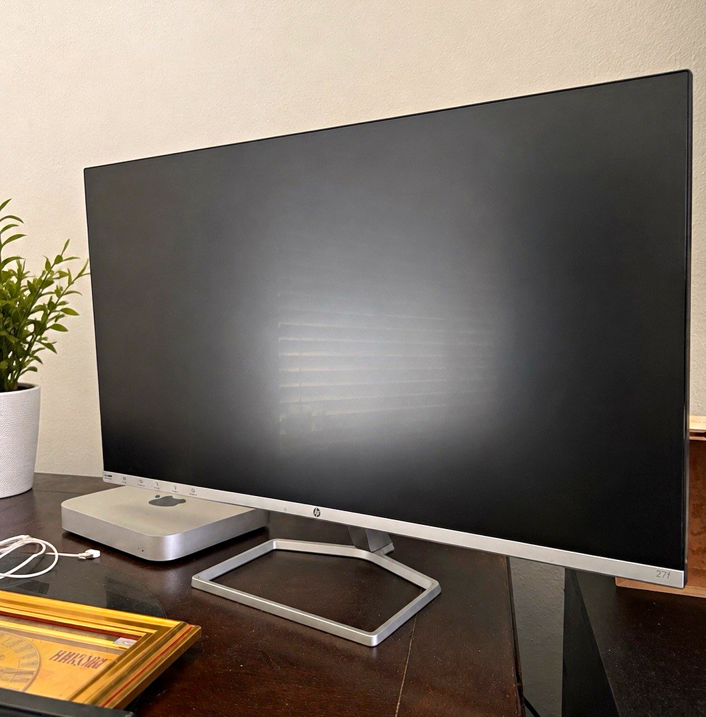HP 27f 27" LED Monitor 1080p 60Hz HDMI VGA 16:9 Silver/Black