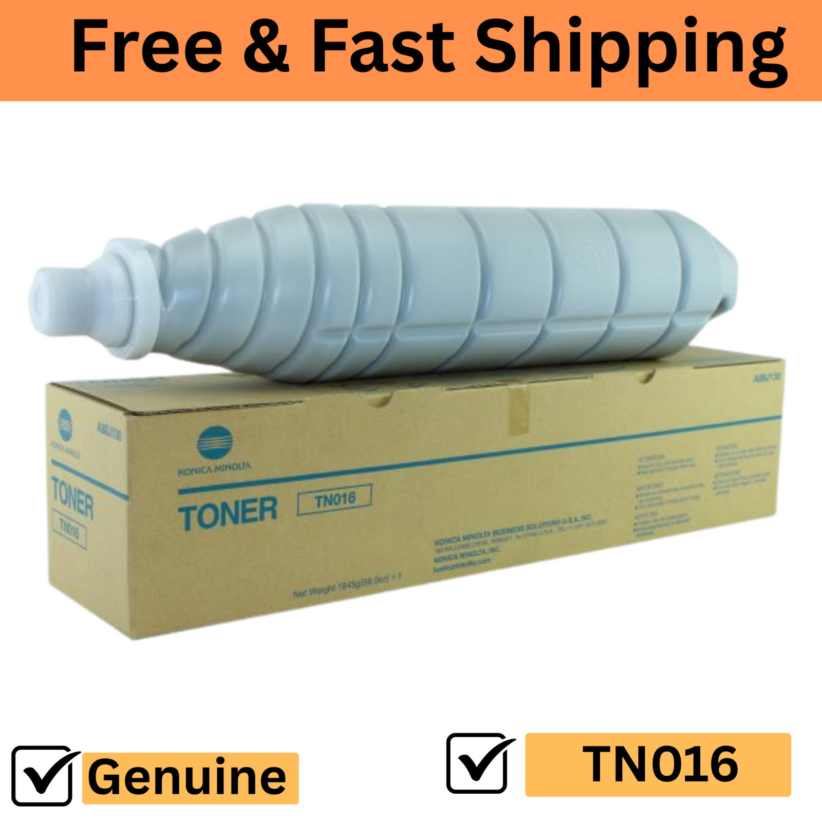 Genuine Konica Minolta bizhub Pro 1100 Black Toner Cartridge - TN016 (A88J130)