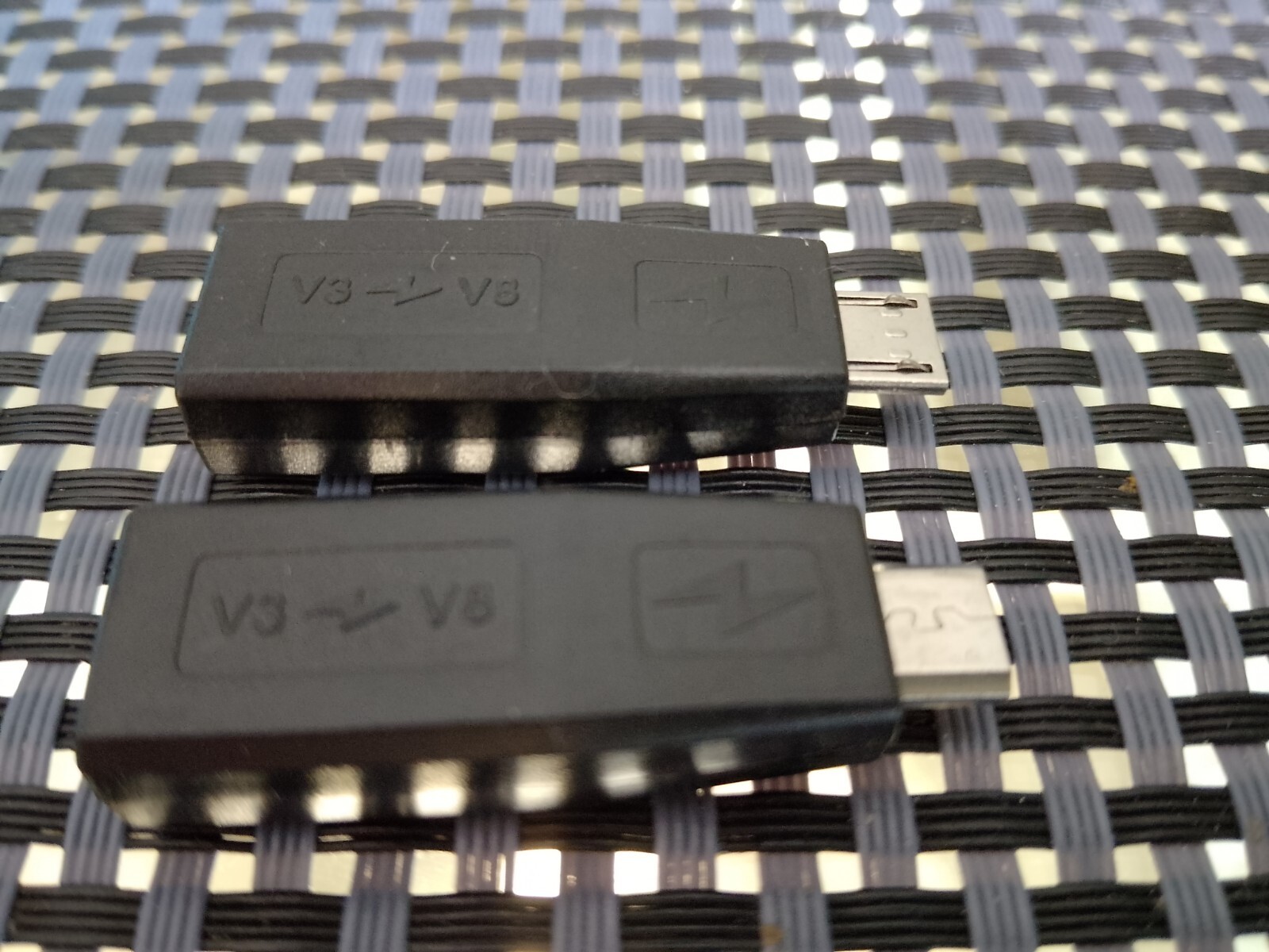 2 High Quality MINI USB COUPLING ADAPTER Female to MICRO USB MALE Male