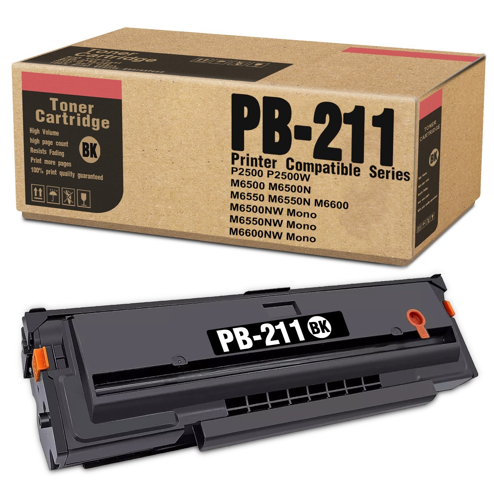 PB-211 Toner Replacement for Pantum P2500W M6550NW M6600NW (Black, 1-Pack)