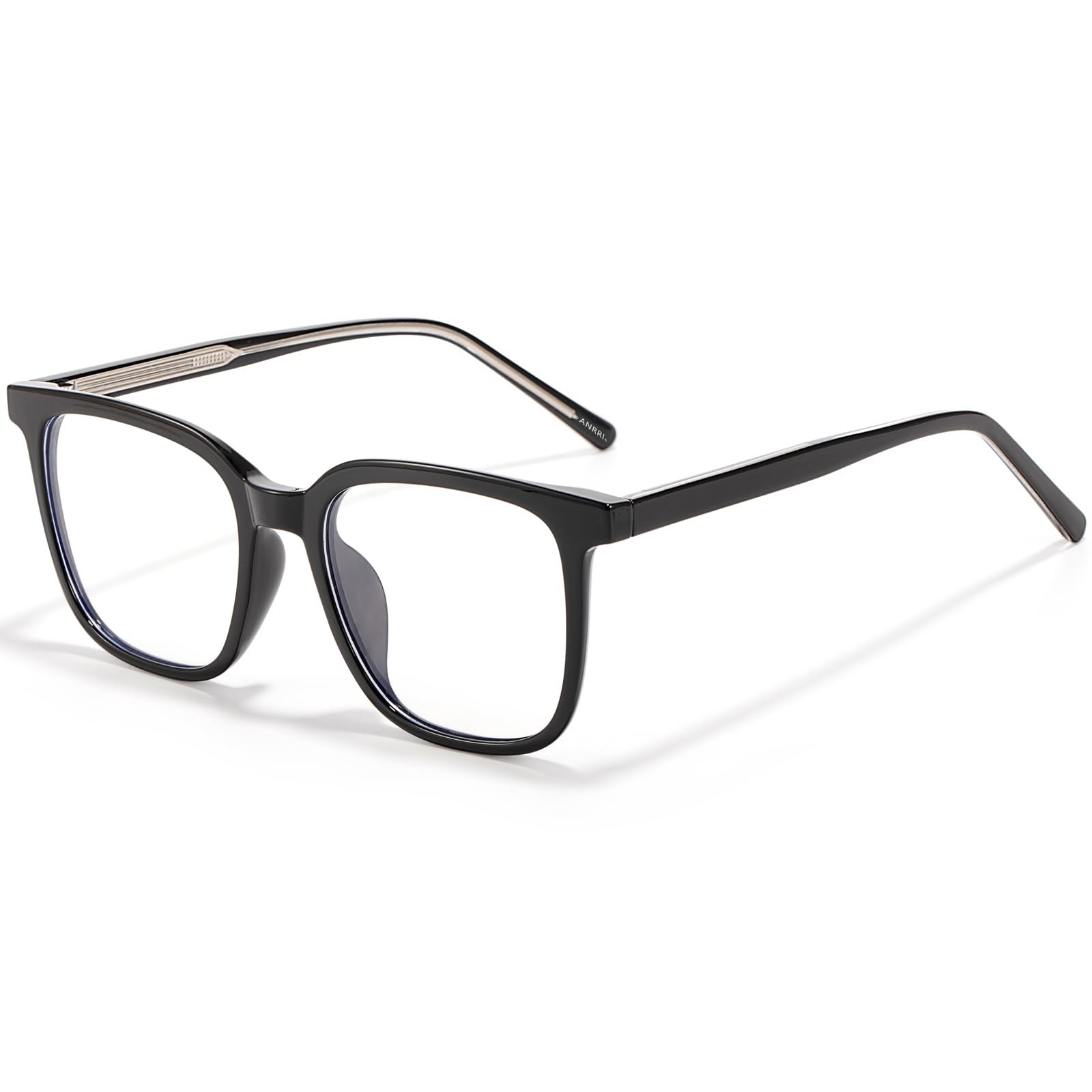 Oversized Square Blue Light Glasses Thick Frame Computer Eyewear Women Men