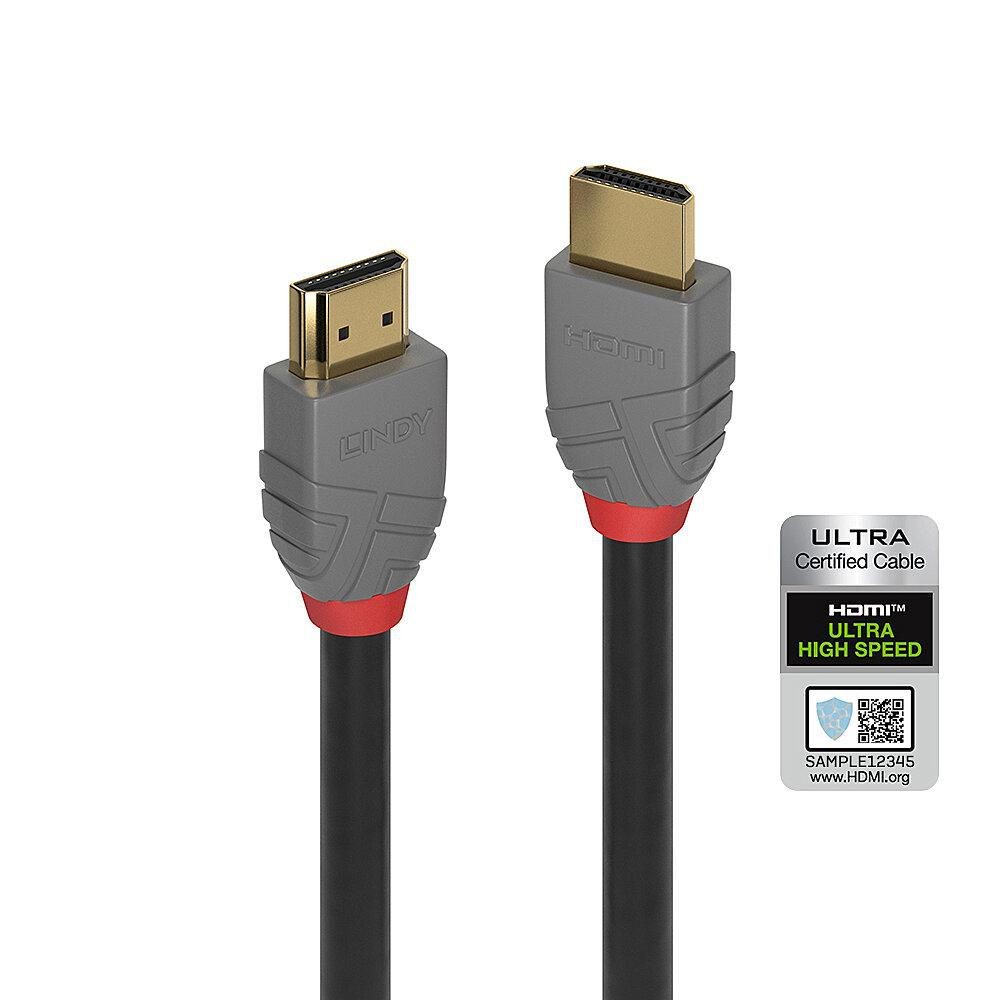 Lindy W128370769 835281 1M Ultra High Speed Hdmi Cable, Anthra Line ~E~
