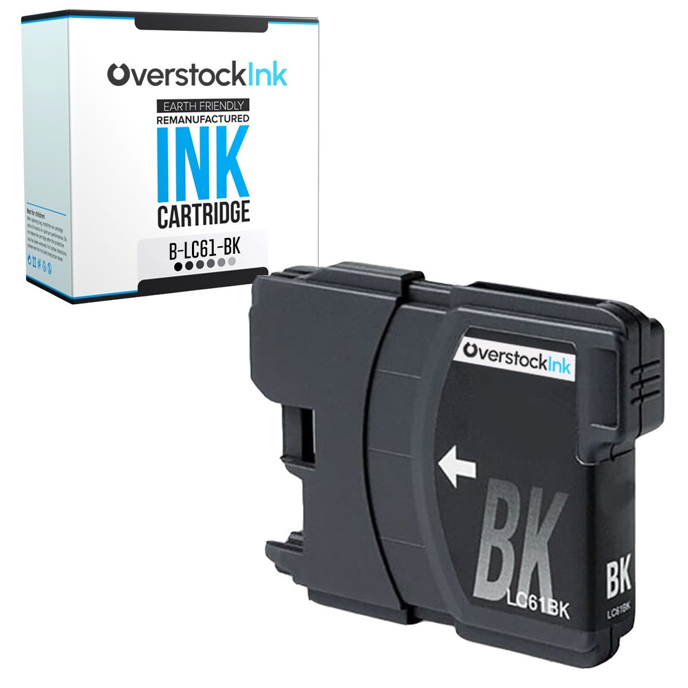 1PK Compatible OSI LC61 Black Ink Cartridge fits Brother DCP-165C, 195C, 365CN