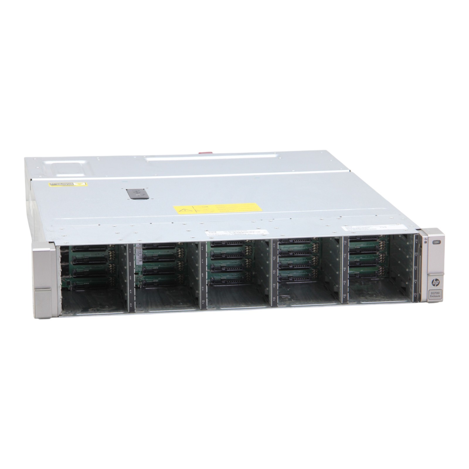 HP D3700 K2Q11A QW967-62001 2x QW967-04402 2x PSU 25x SFF Disk Enclosure