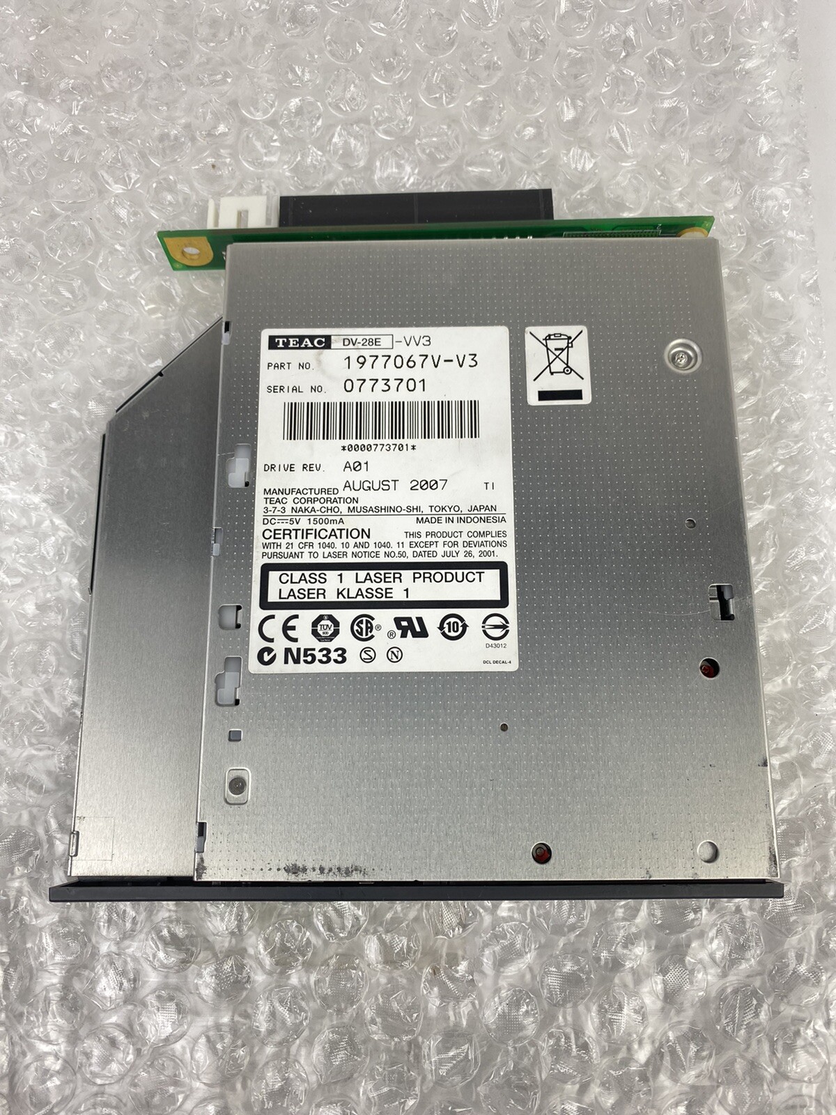 TEAC DV-28E VV3 DVD-ROM DRIVE 1977067V-V3 for Supermicro