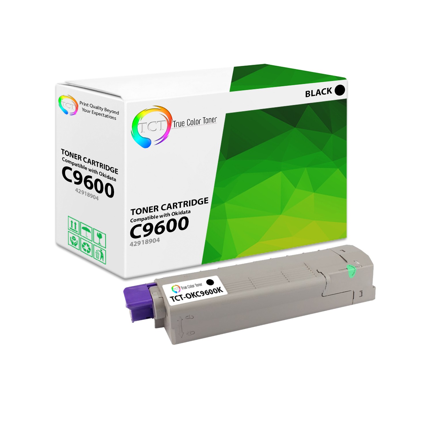 TCT Oki 42918904 Black Toner Cartridge For Okidata C9600 C9800 C9850 Printer