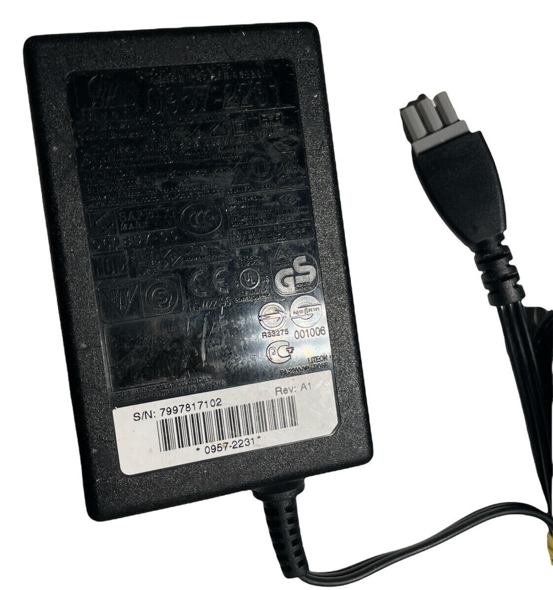 Genuine OEM HP 0957-2231 AC Adapter Charger Power Supply 32V 375mA 16V 500mA