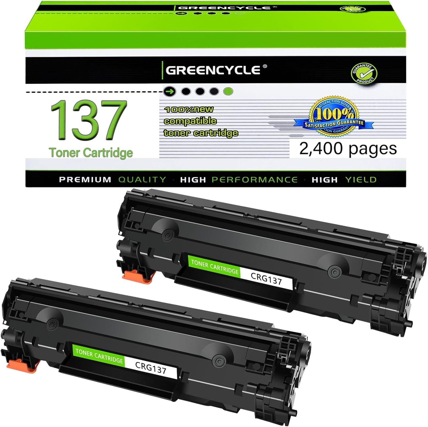 2x GREENCYCLE Toner Fit For CRG-137 Canon ImageClass D570 LBP151dw MF232w MF216n