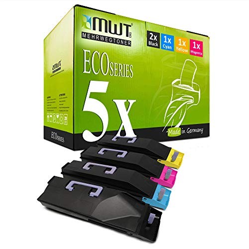 Eurotone 5x Cyan Laser Toner Cartridge Compatible With Kyocera TK880