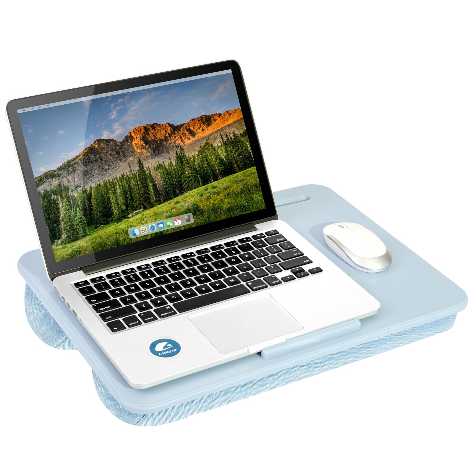 LAPGEAR Original Lap Desk – Fits Up to 17″ 17" Laptop (Original), Sky Blue