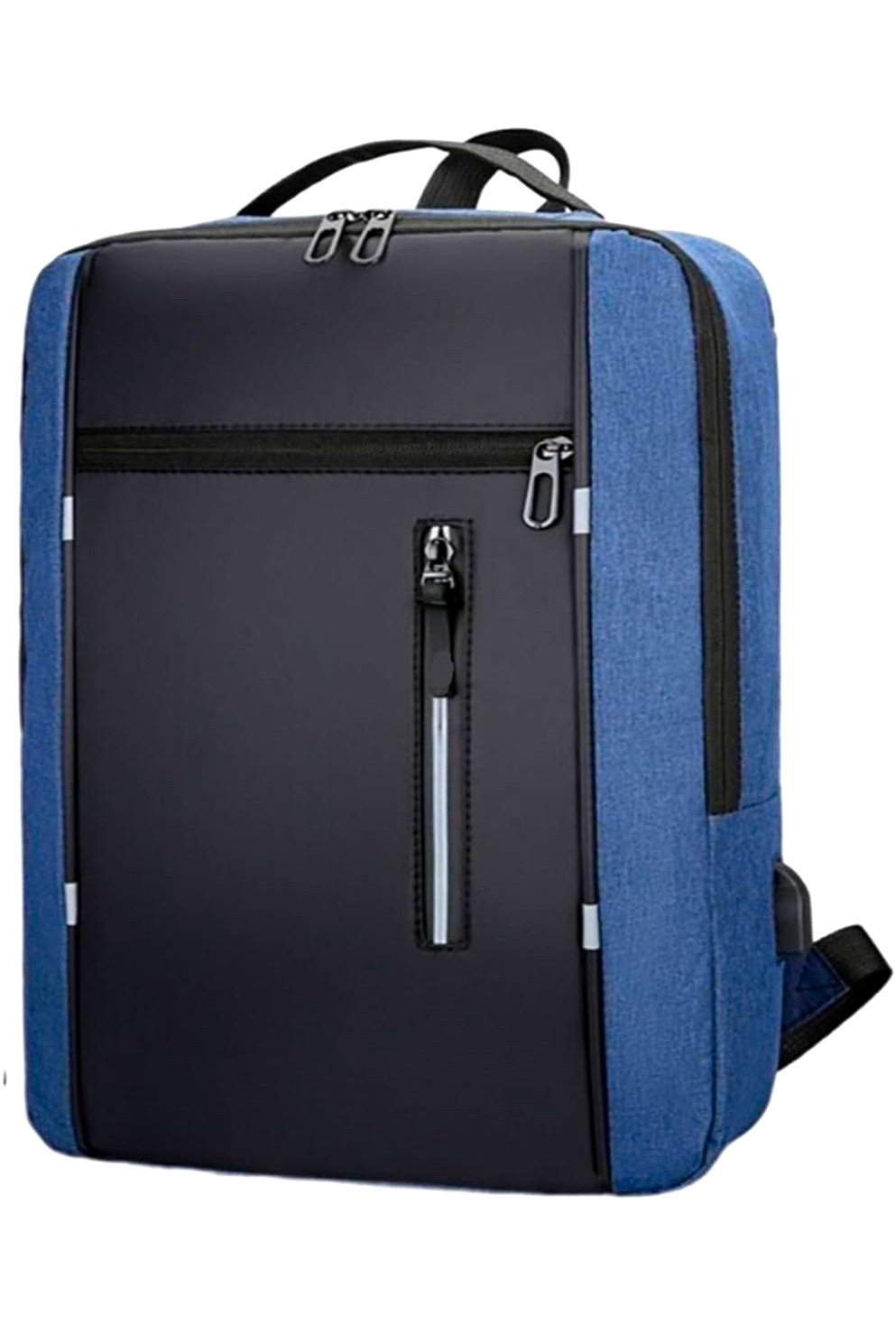 Blue/Black 15 in Laptop Backpack Polyester Padded Solid 43x31x12cm